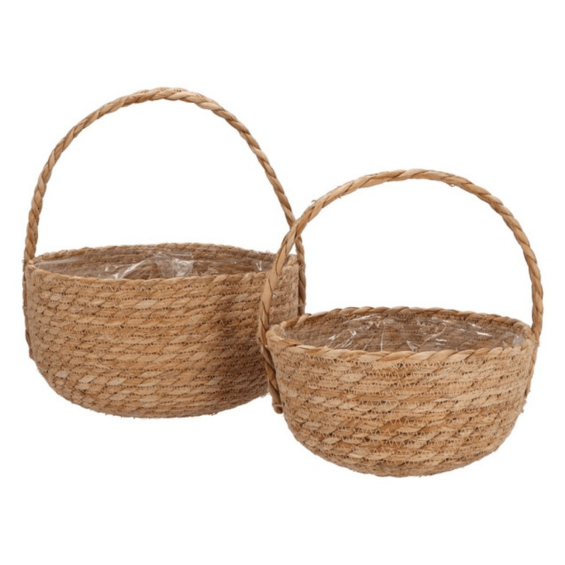 Seagrass Laos Straw Basket 27x15